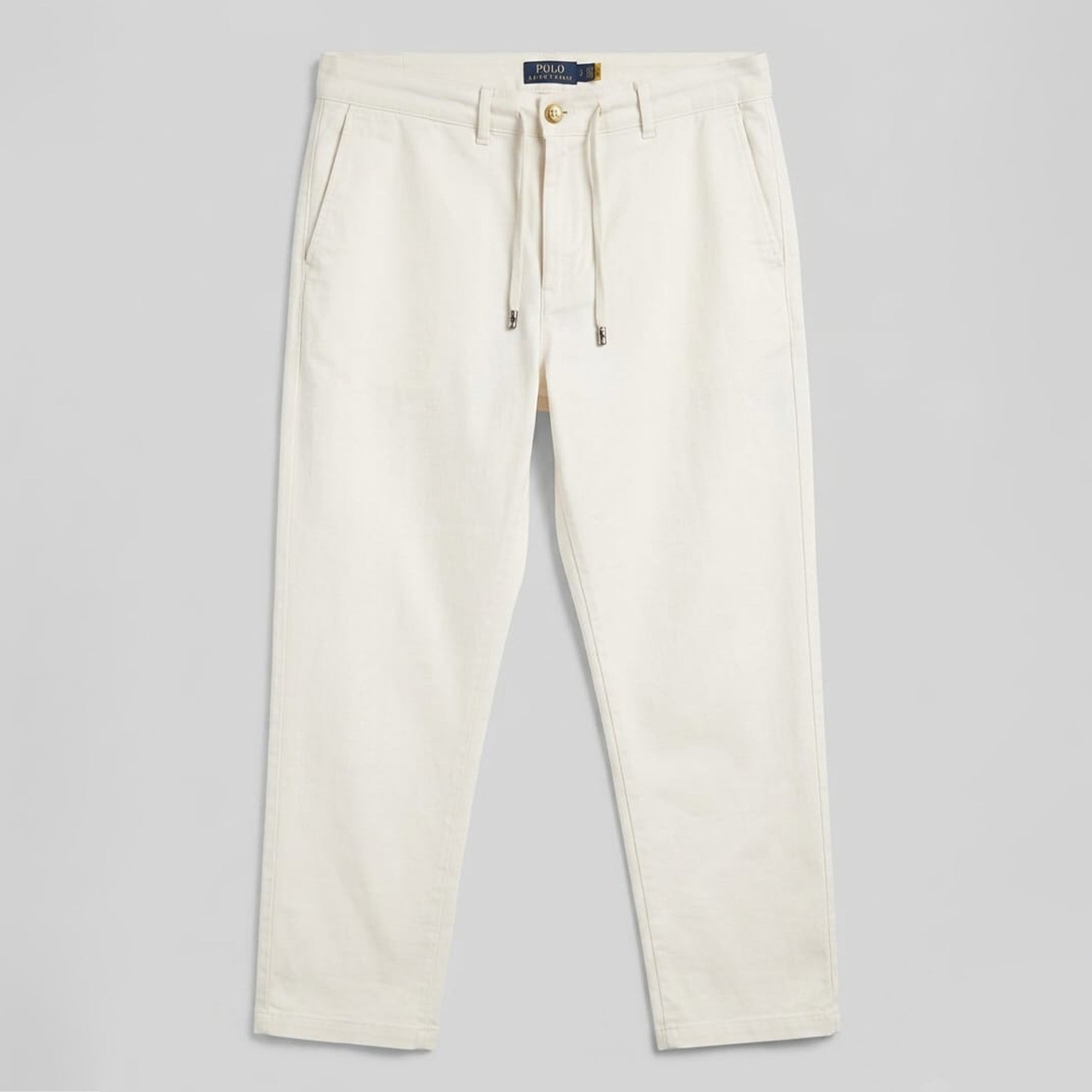 Ralph Lauren Polo Straight Linen Trouser (White)