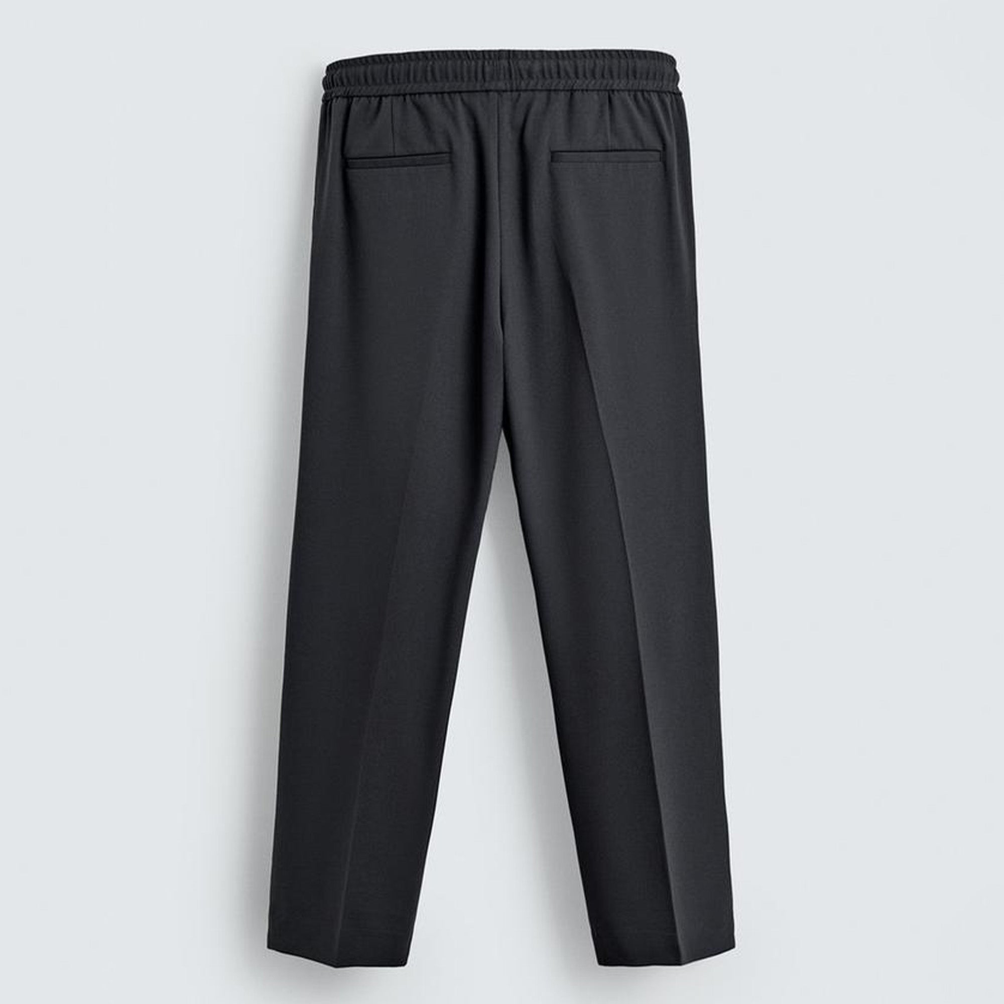 Zara Men's COMFORT JOGGER WAIST TROUSERS Blue grey