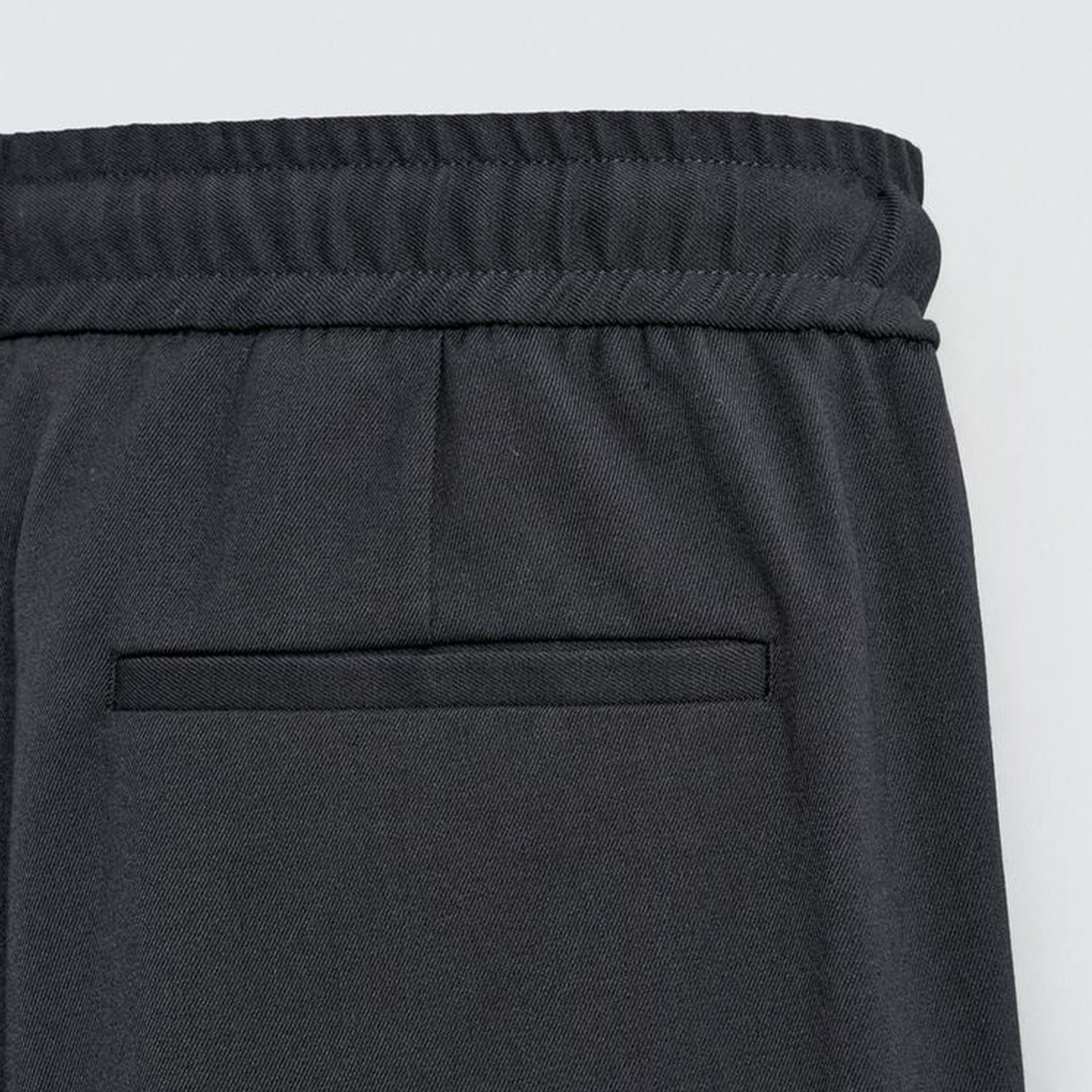 Zara Men's COMFORT JOGGER WAIST TROUSERS Blue grey