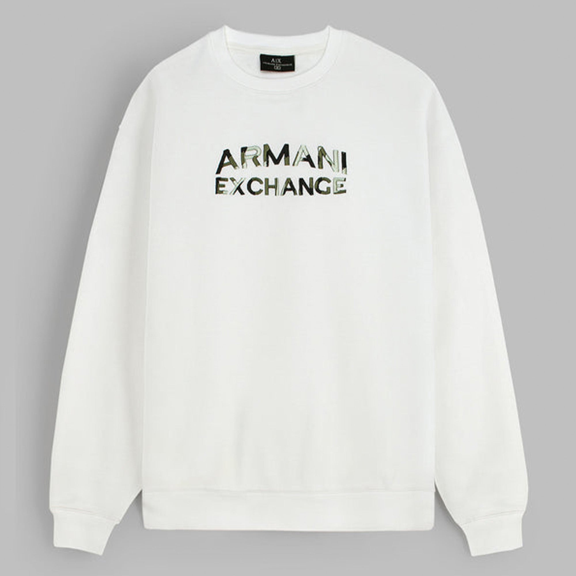 Exclusive A-X Camo Mens Sweat - White