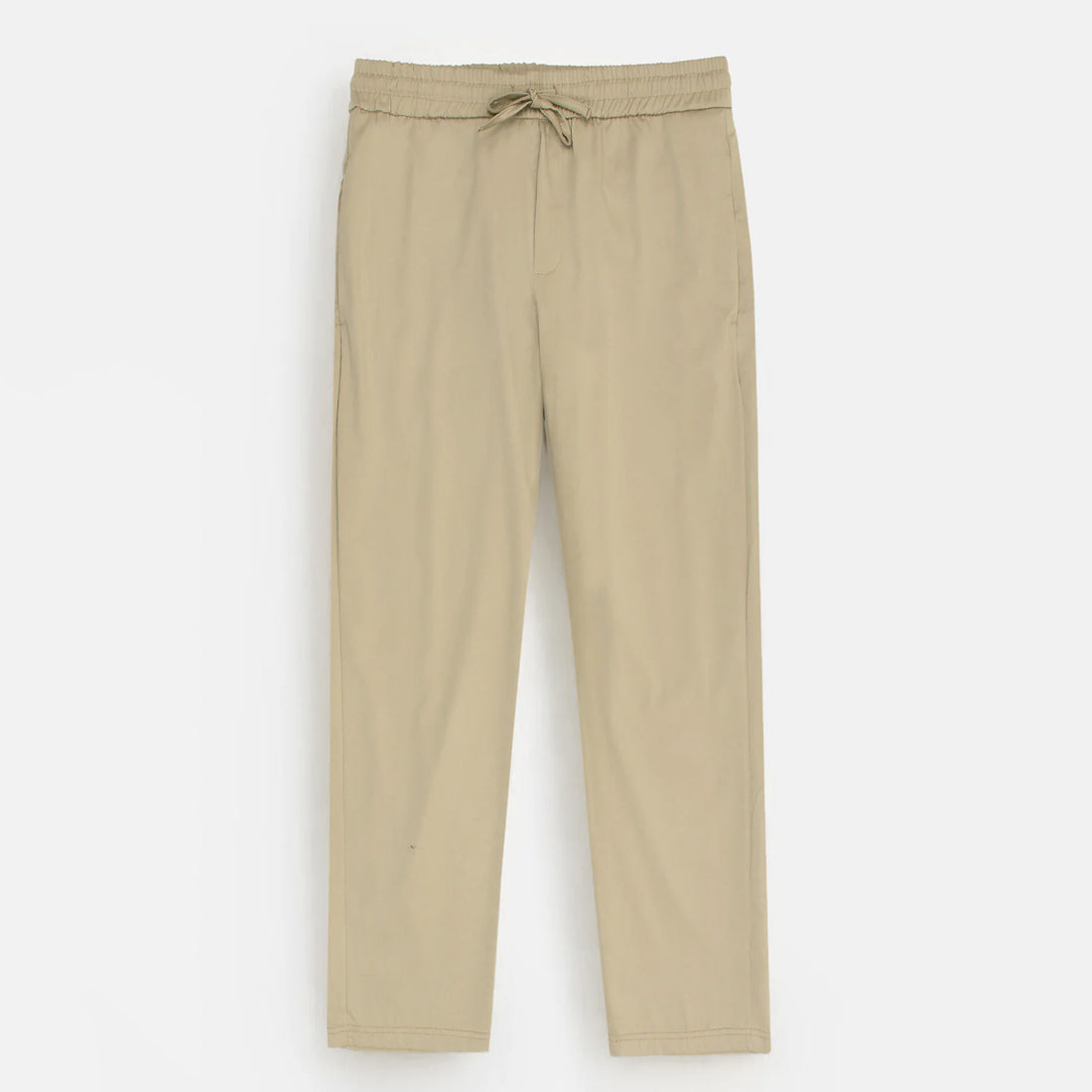 Zara MEN'S COMFORT JOGGER WAIST TROUSERS - BEIGE