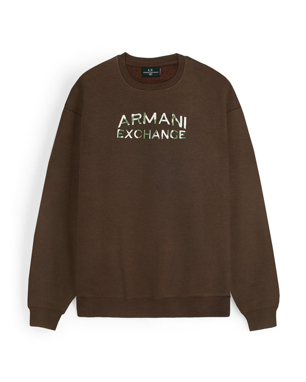 Exclusive A-X Camo Mens Sweat - Brown