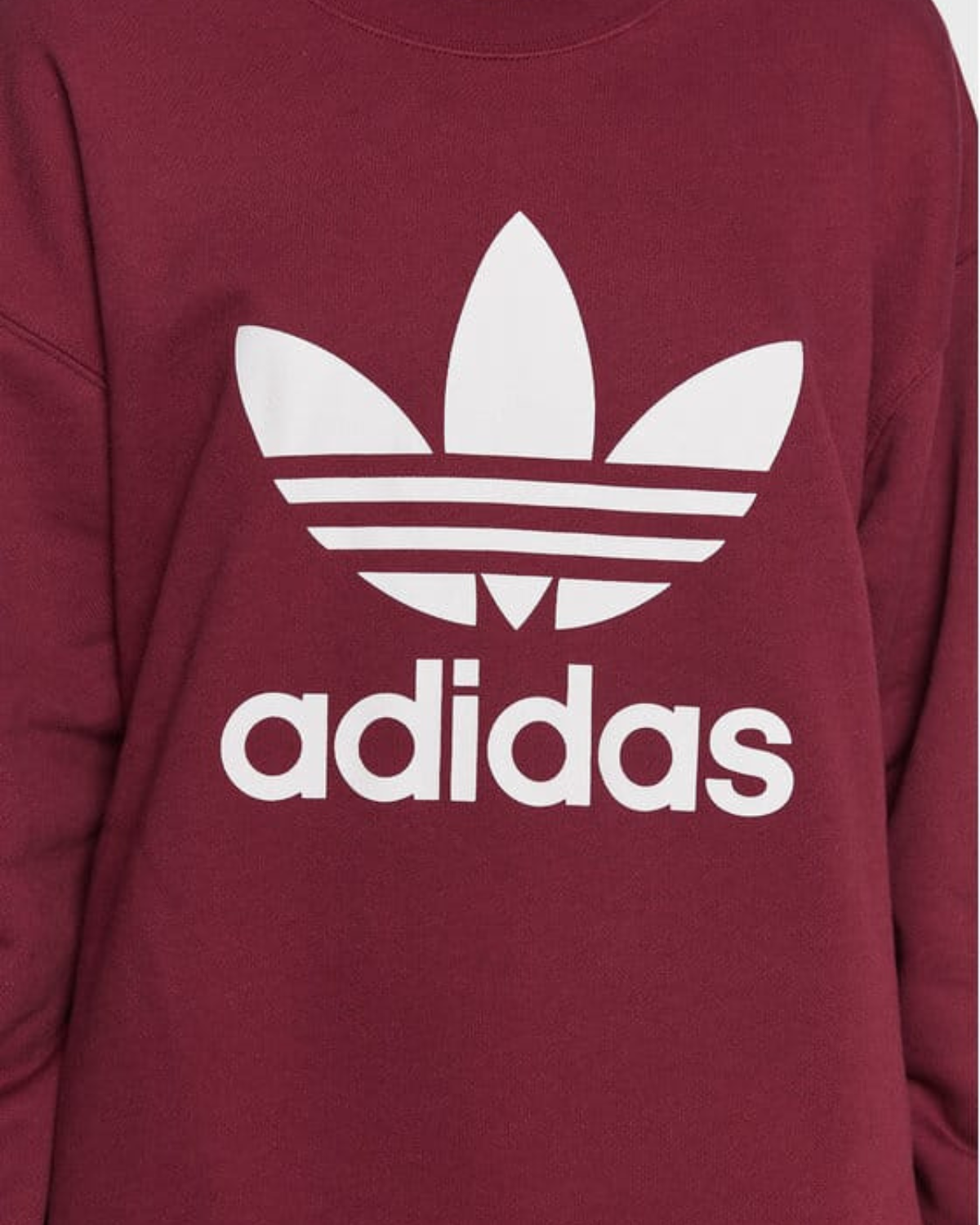 Adidas Maroon Fleece Sweatshirt