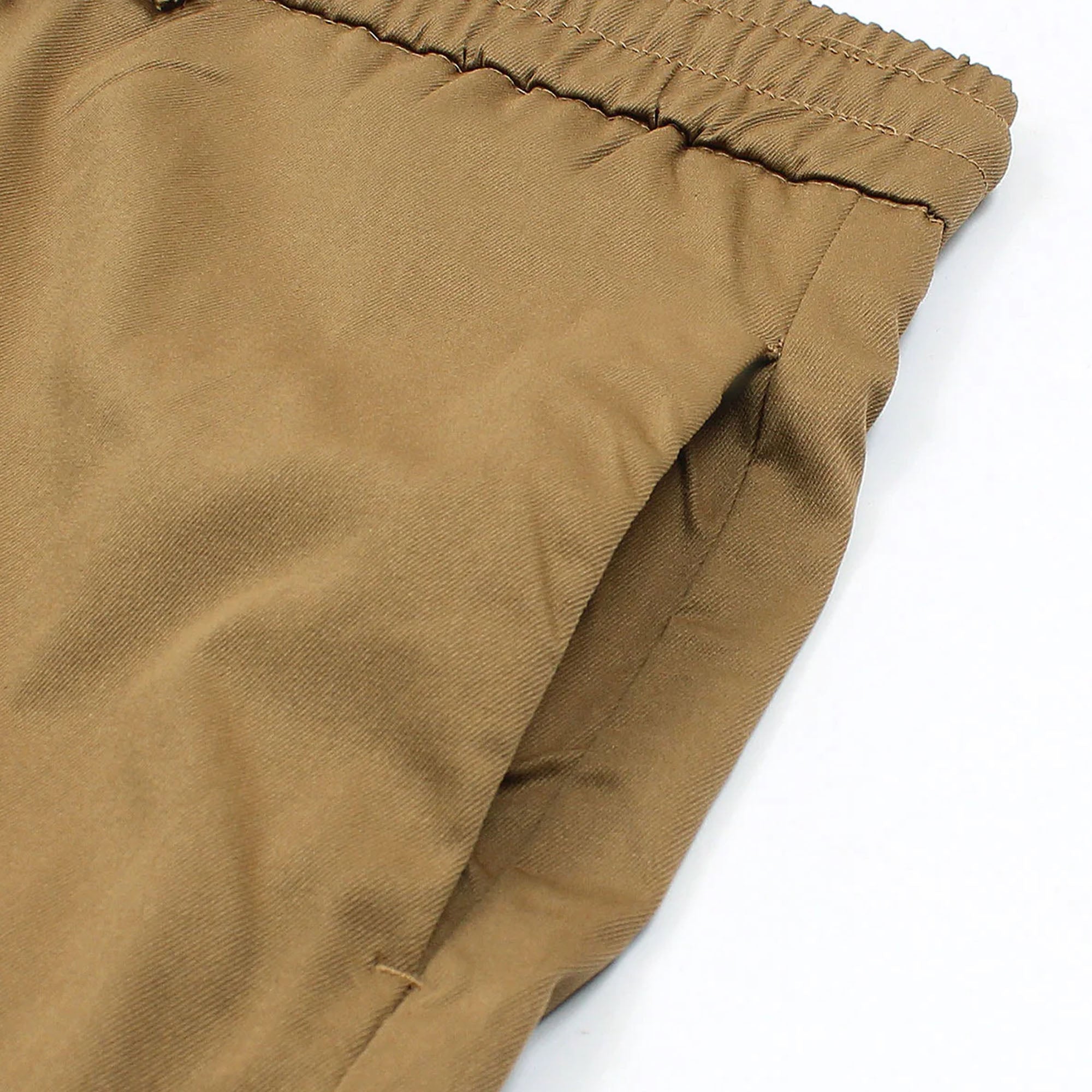 Zara MEN'S COMFORT JOGGER WAIST TROUSERS - CAMEL