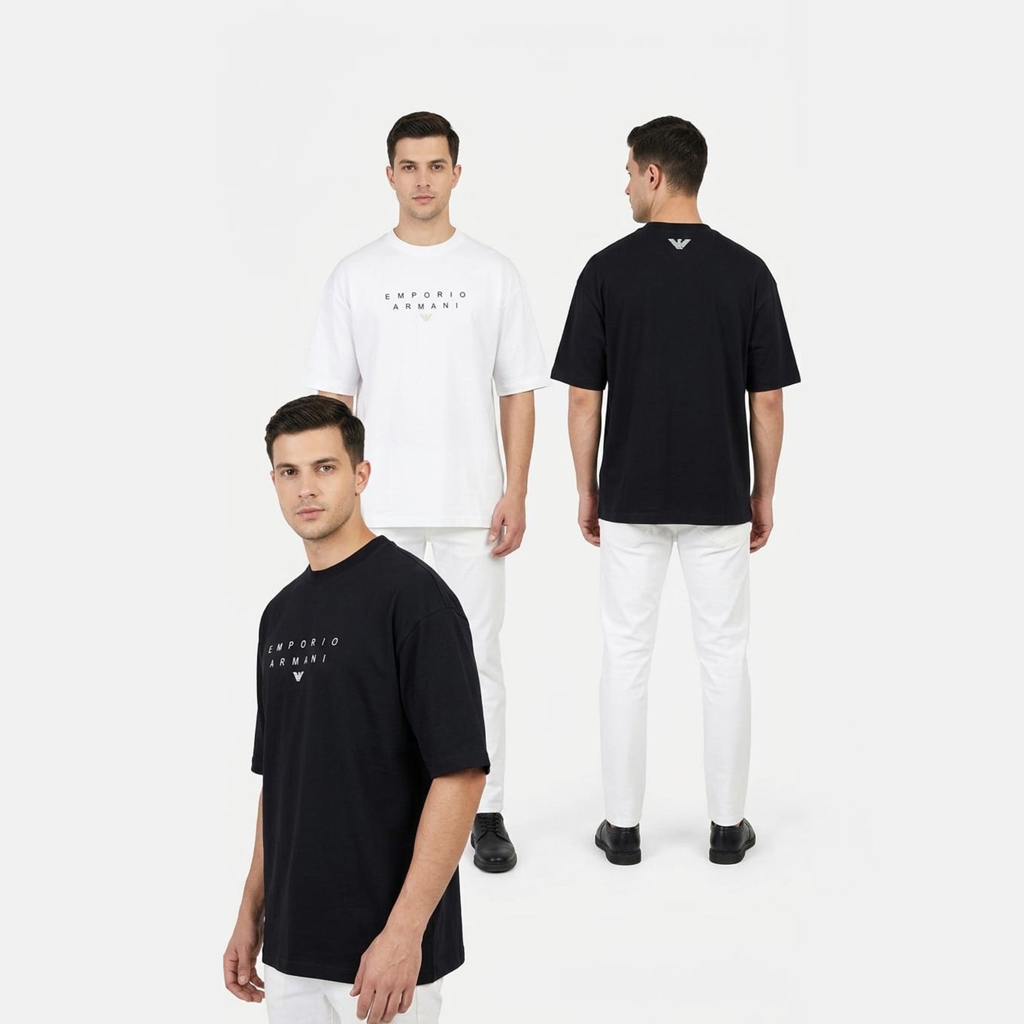 Armani Exchange  Men's logo-embroidered T-Shirt White