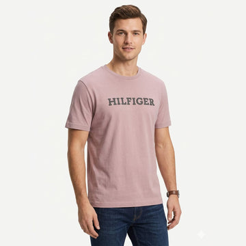 Tommy Hilfiger Streat Writing Style T - Shirt dusty pink