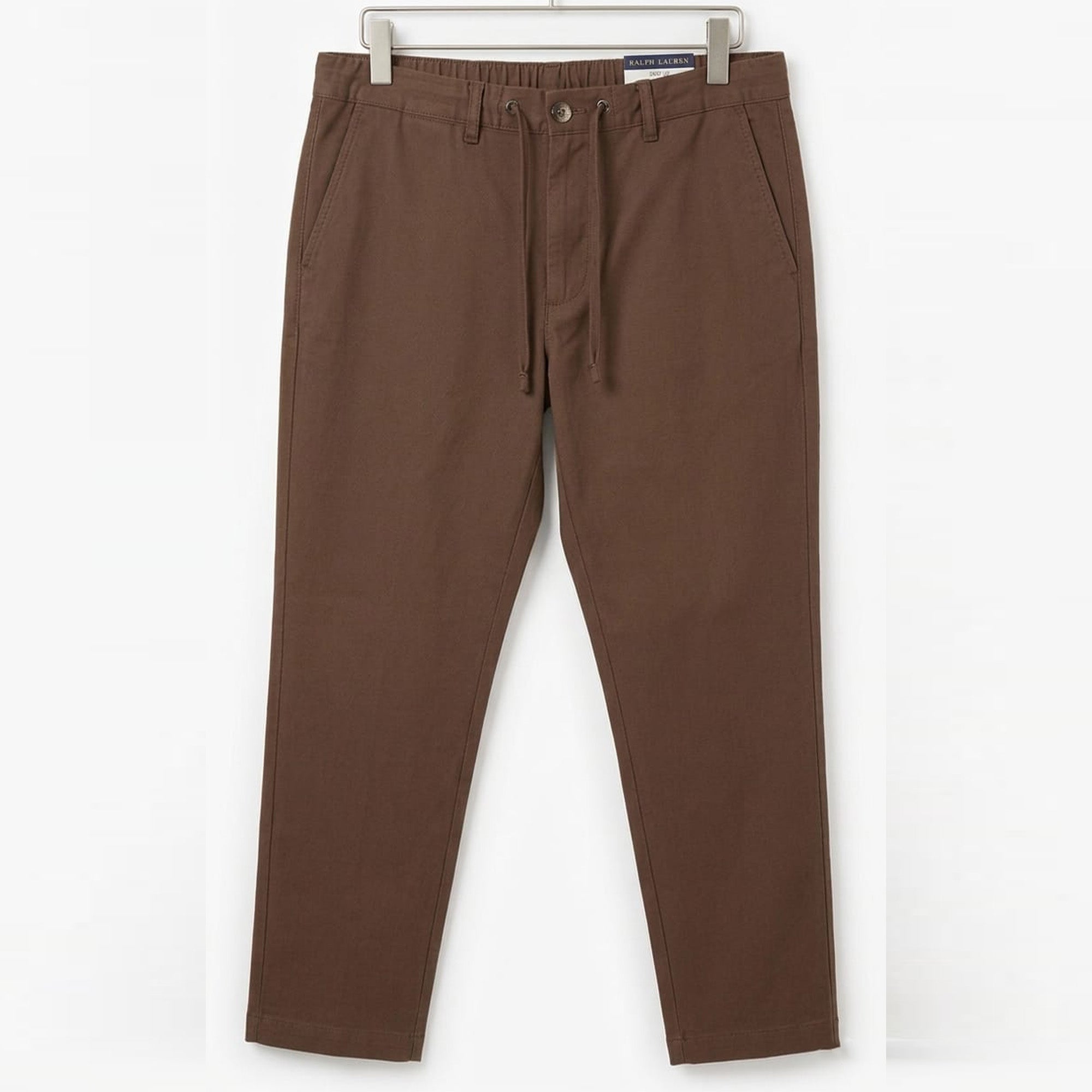Ralph Lauren Polo Straight Linen Trouser (Brown)