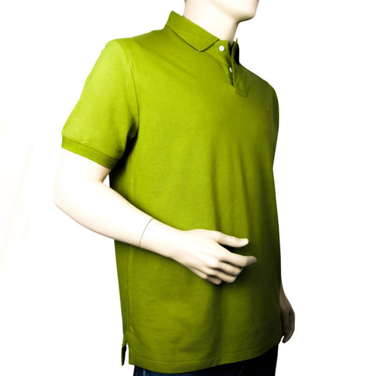 Ralph Lauren Green/Orange Logo Iconic Mash Polo