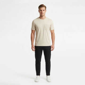 Armani Exchange Men's Pocket embroidery designs Beige