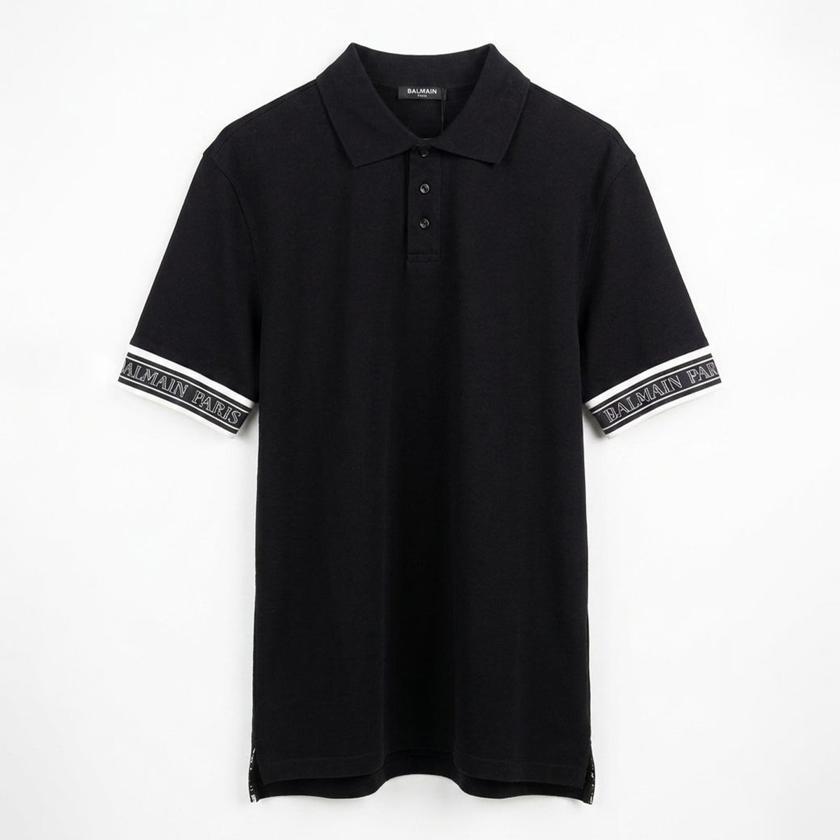 Balmain Men`s Polo Shirt Black