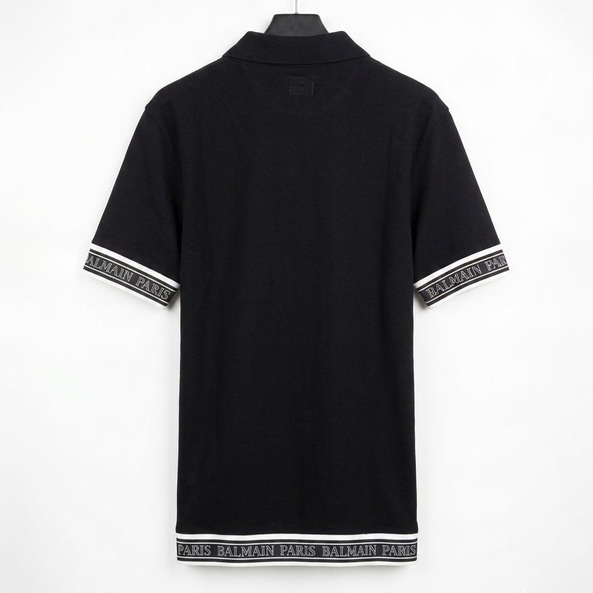 Balmain Men`s Polo Shirt Black