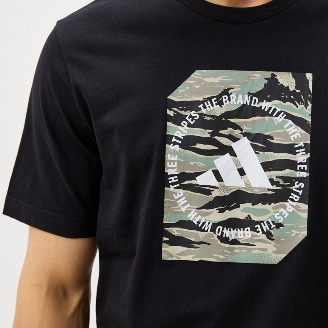Adidas Camo Shape Graphic Tee Black