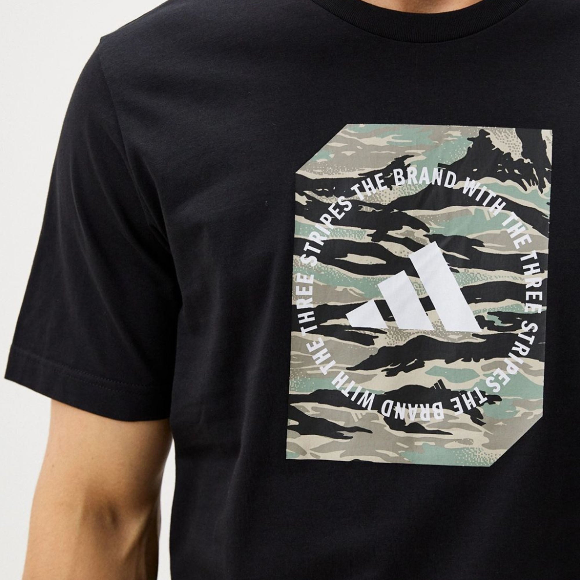 Adidas Camo Shape Graphic Tee Black