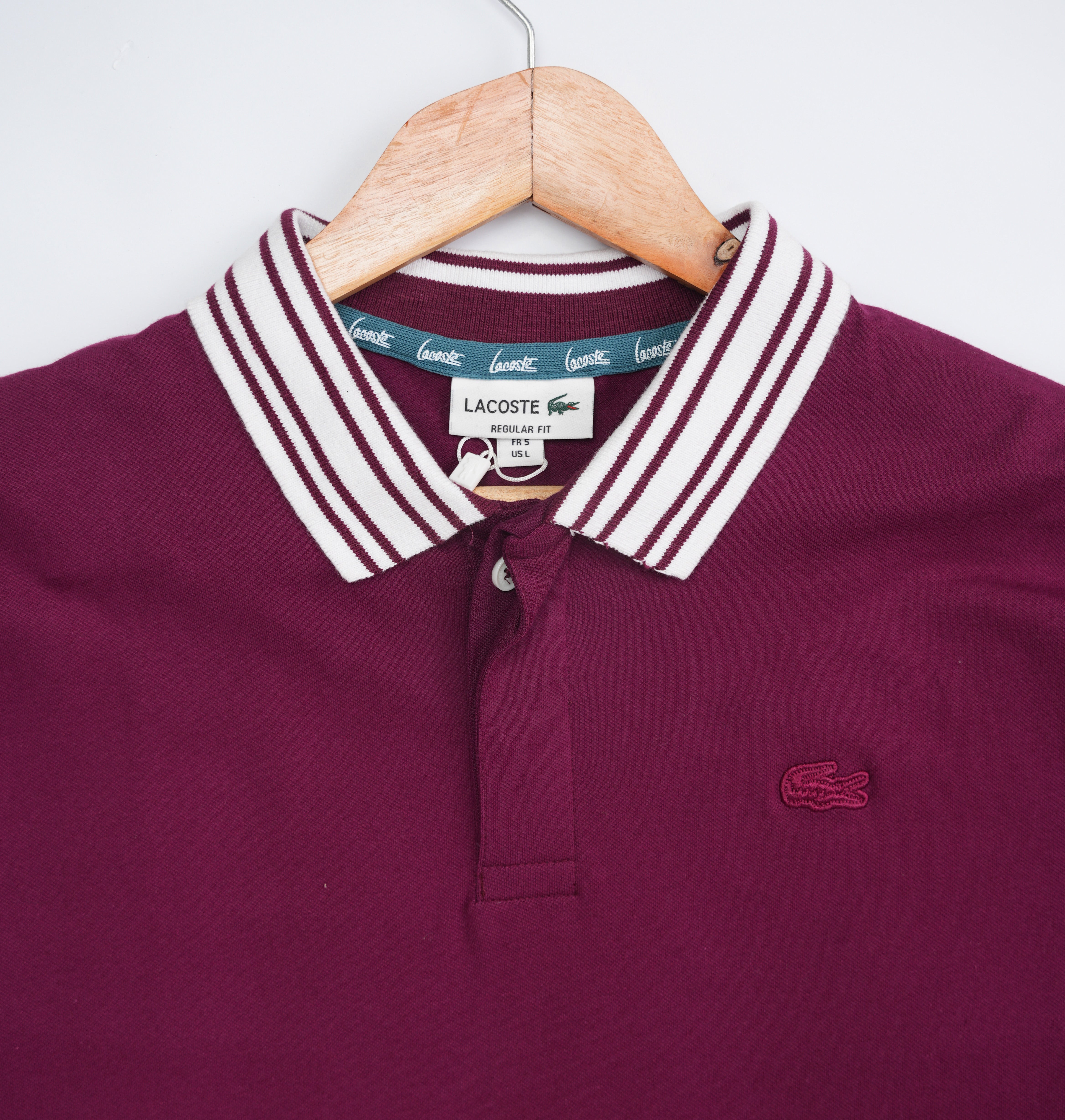 Lacoste-Regular Fit Mehroon Polo Shirt