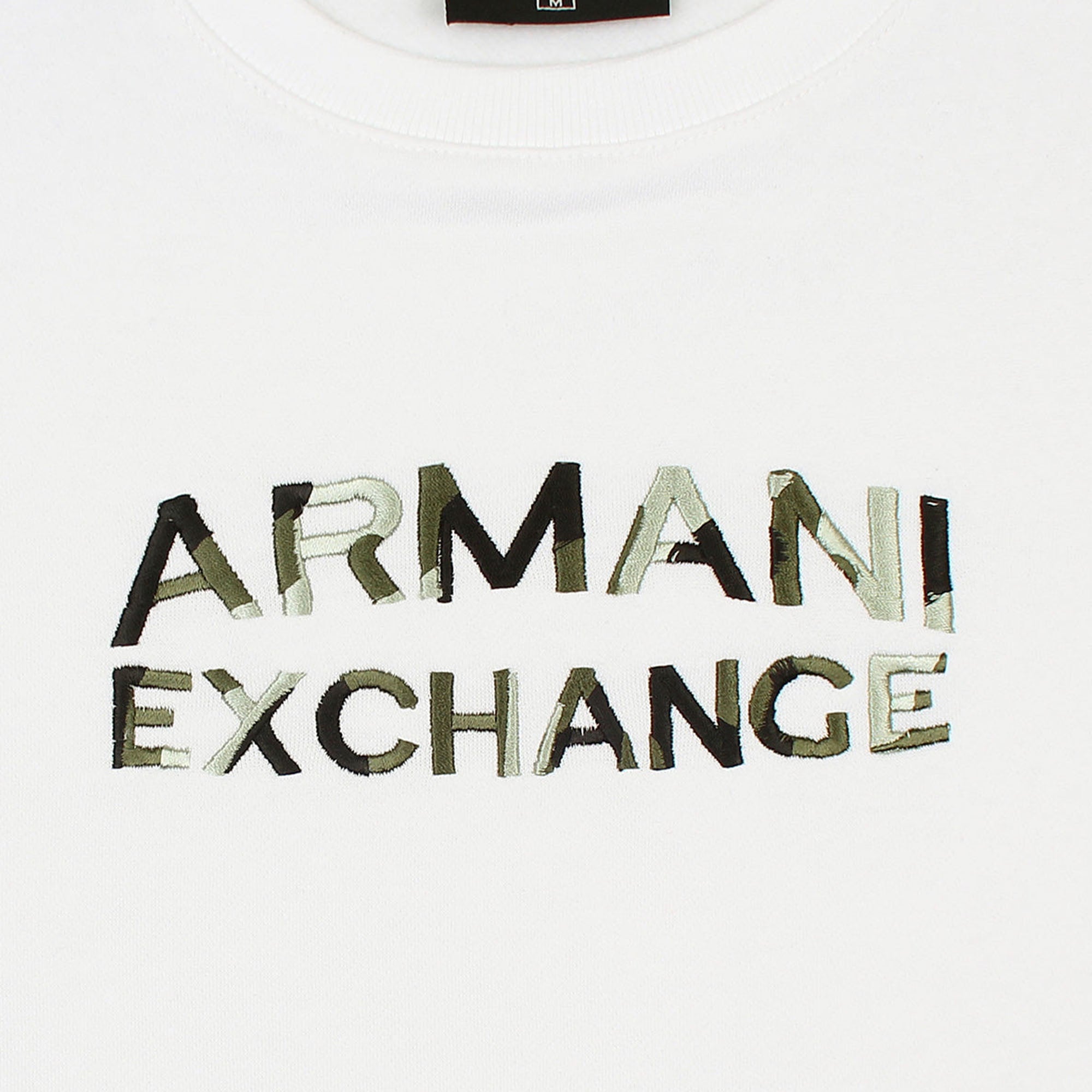 Exclusive A-X Camo Mens Sweat - White