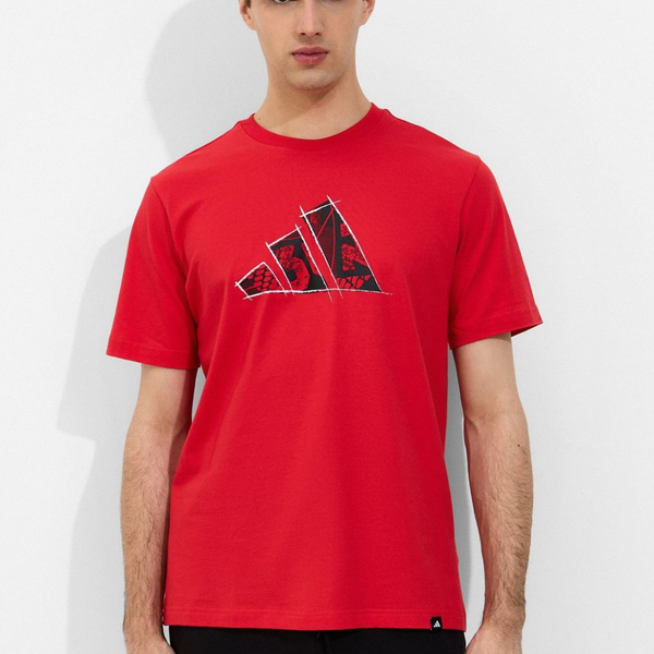 AD Red Graphic Tee Performance