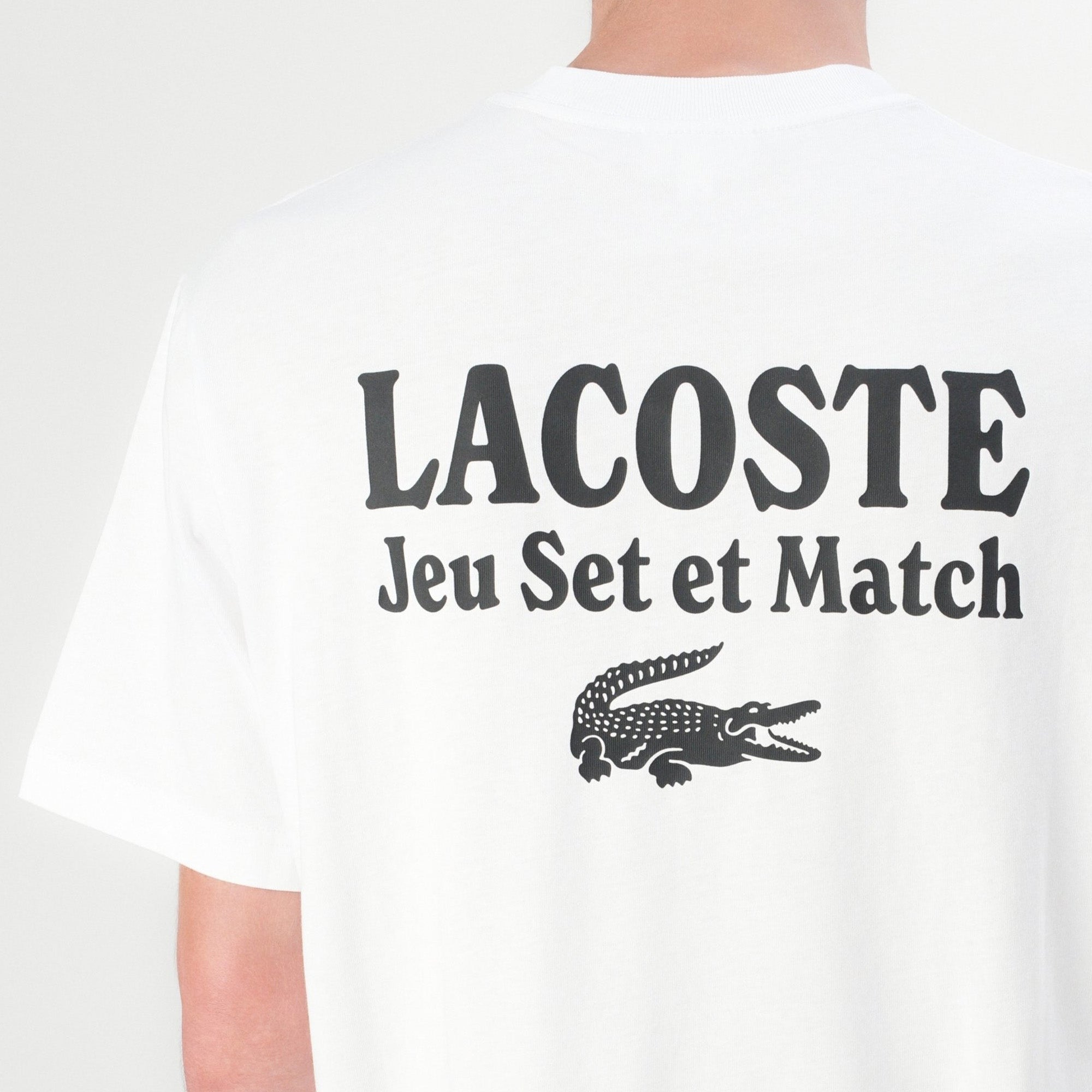 Lacoste Print T-shirt - white