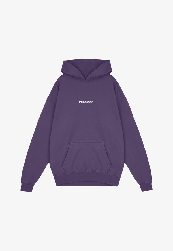 PGDOR Colne Logo Oversized Deep Purple Hoodie