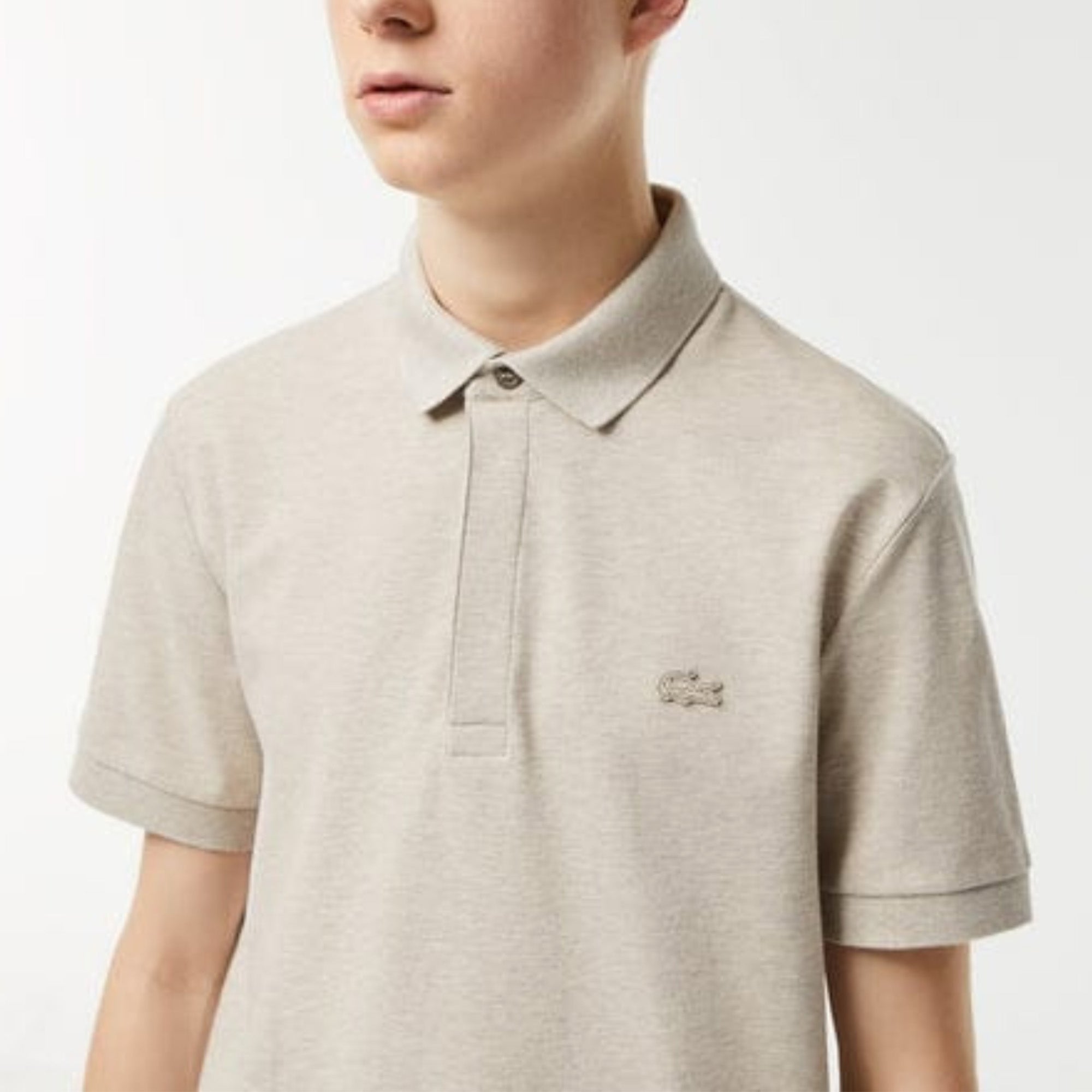 Lacoste Paris Polo Shirt Heather Wicker
