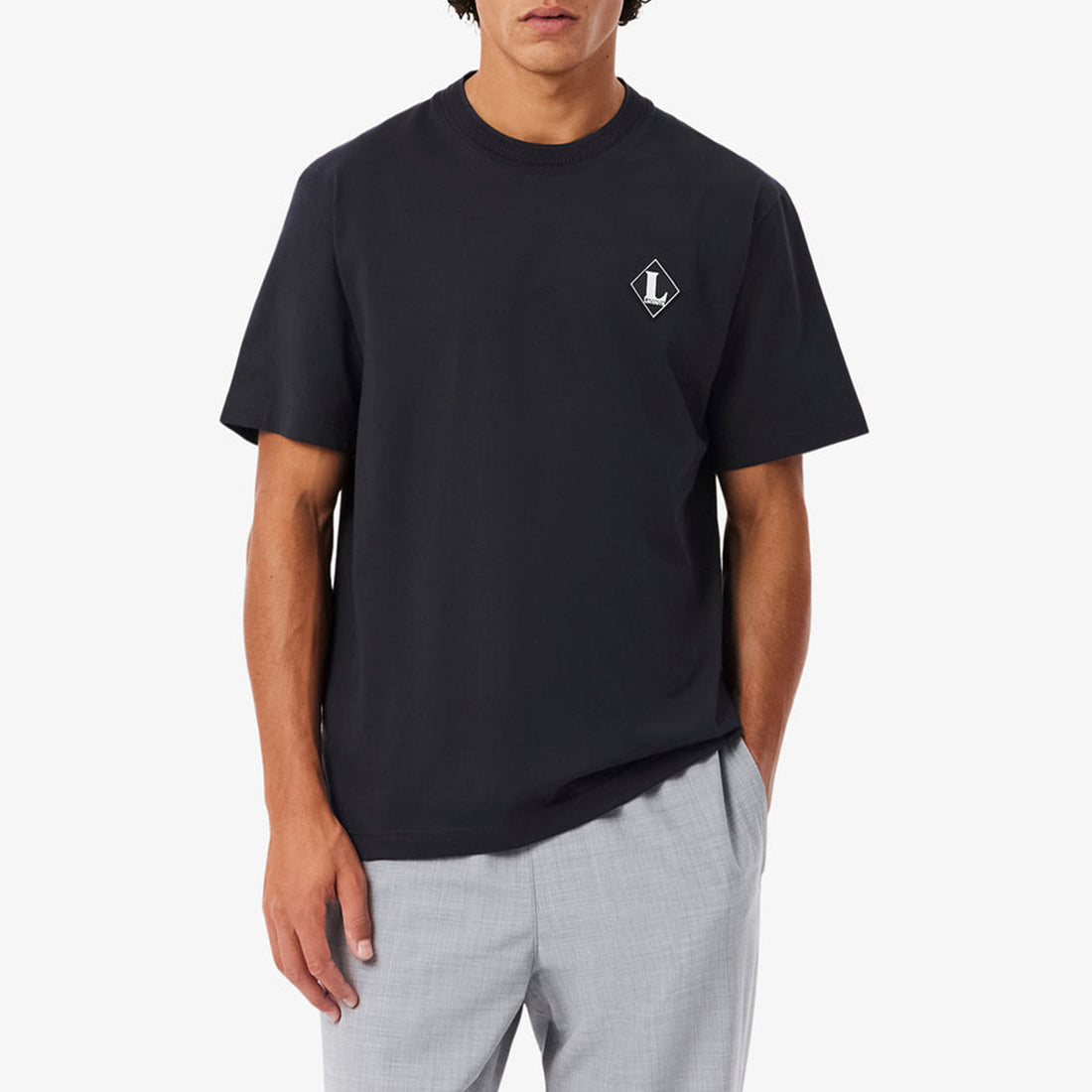 Lacoste French Made Badge Accent T-Shirt Black