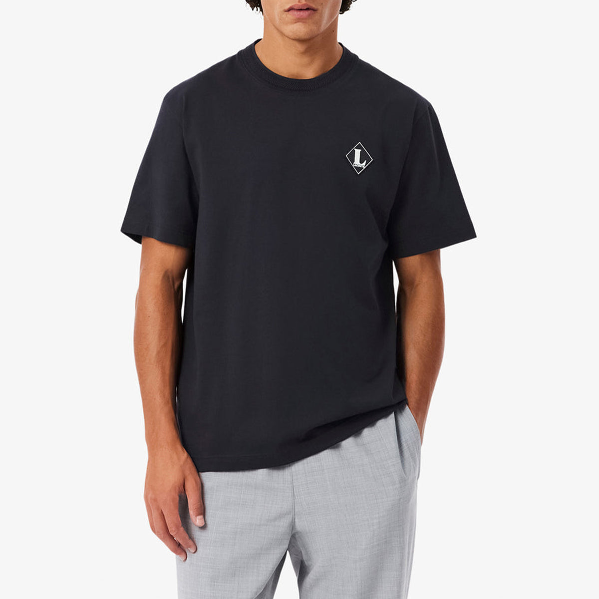 Lacoste French Made Badge Accent T-Shirt Black