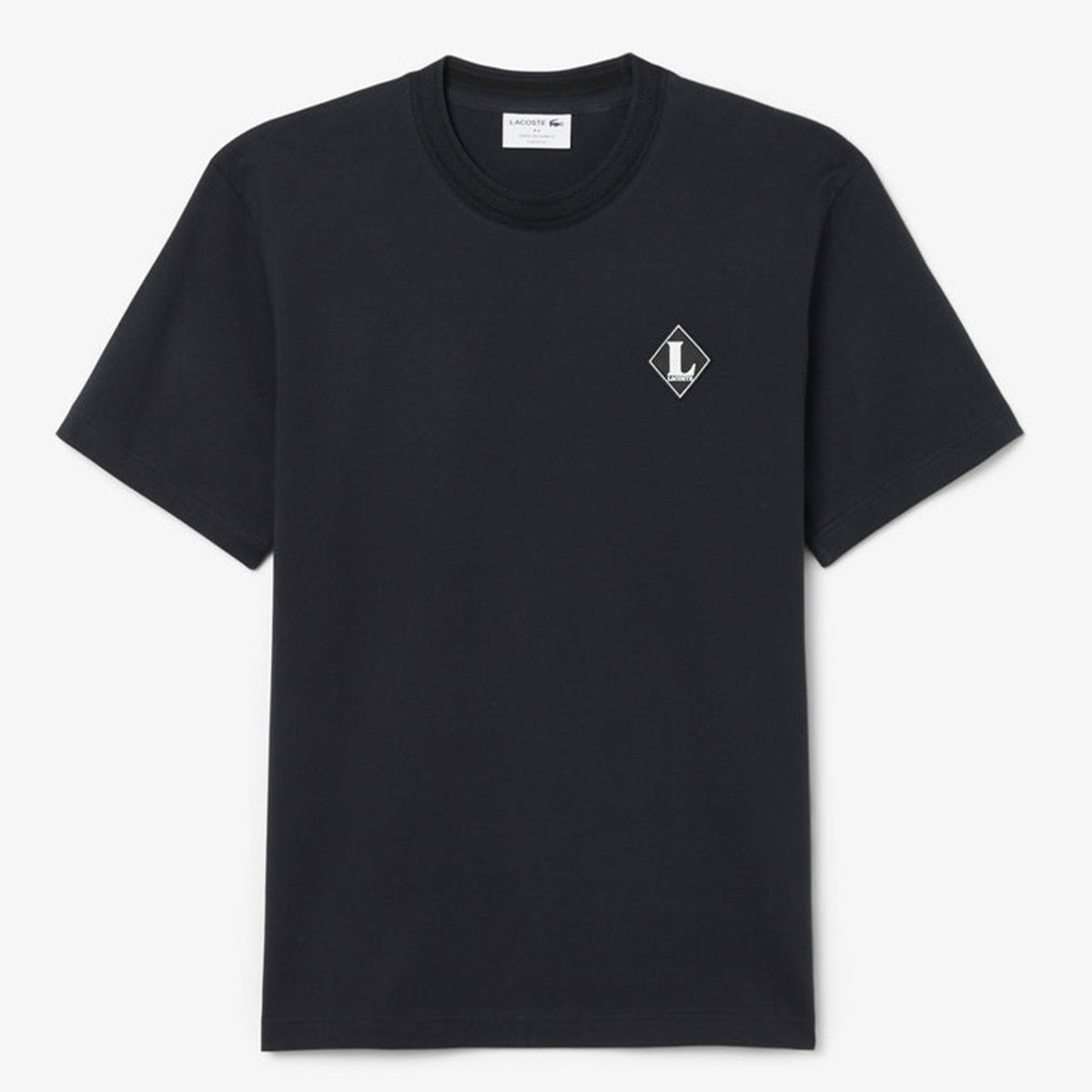 Lacoste French Made Badge Accent T-Shirt Black