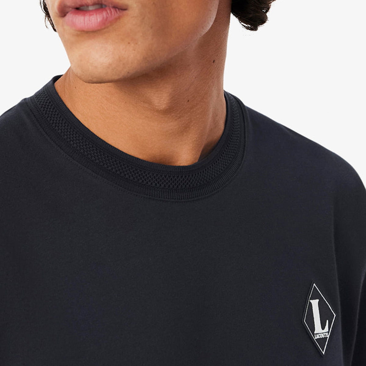 Lacoste French Made Badge Accent T-Shirt Black