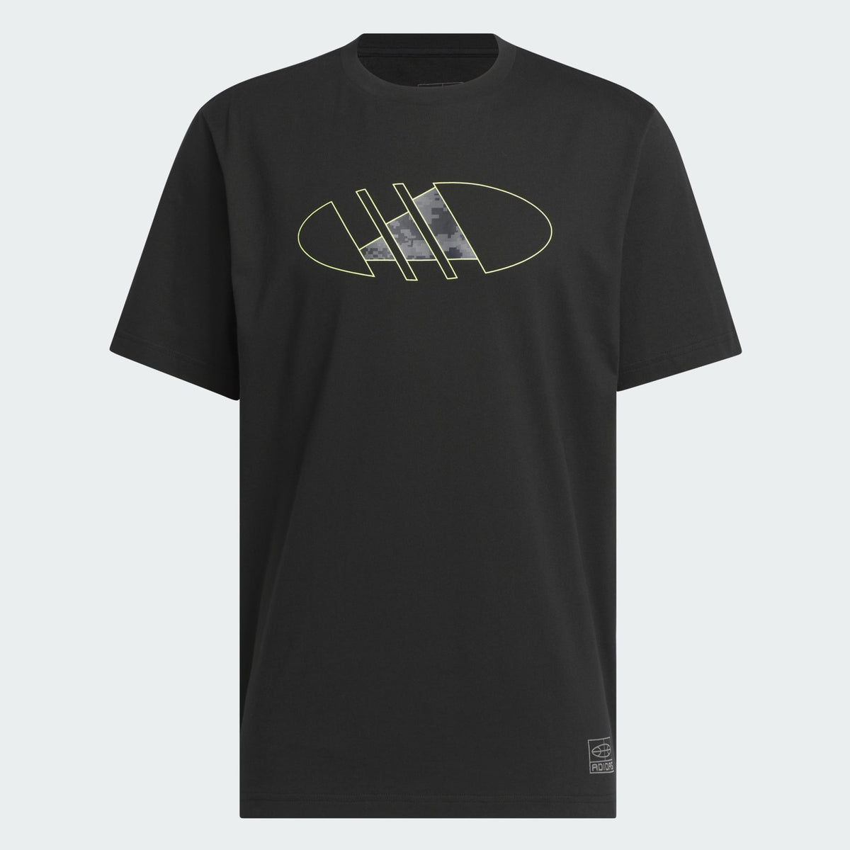 Adidas 2000s Logo Basketball Graphic Tee Black