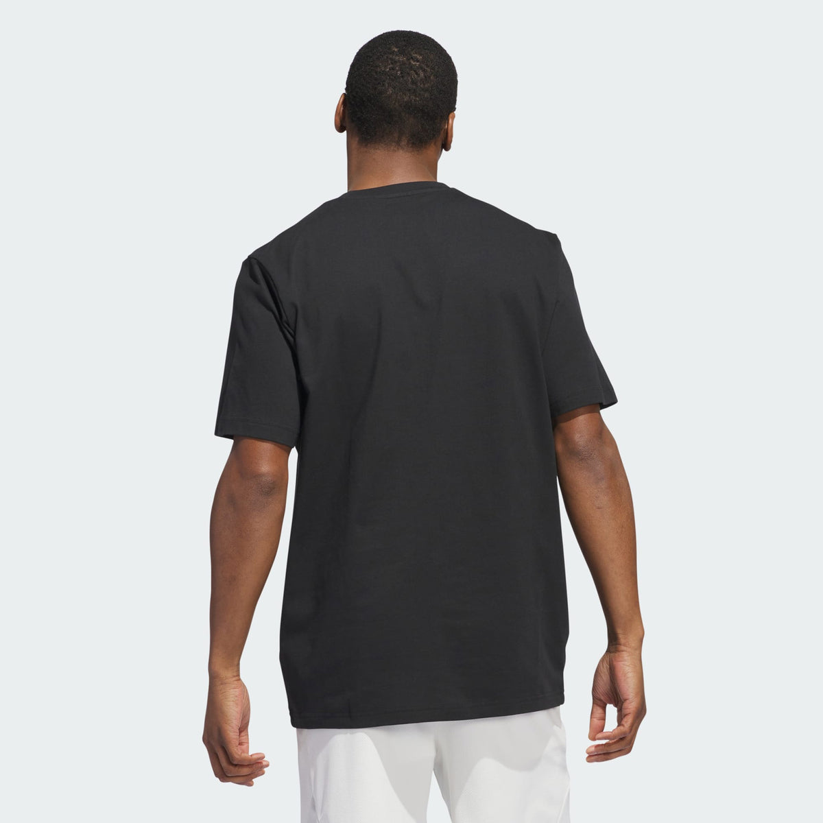 Adidas 2000s Logo Basketball Graphic Tee Black