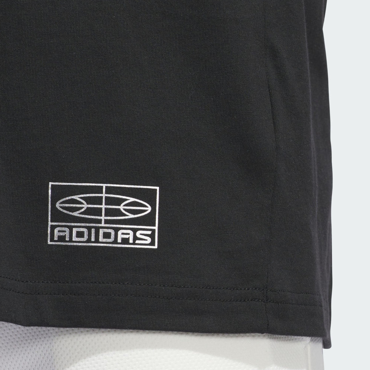 Adidas 2000s Logo Basketball Graphic Tee Black