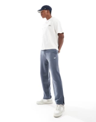 Pull&Bear STWD uncuffed joggers in Comflower Blue