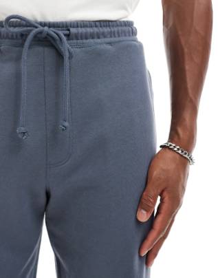 Pull&Bear STWD uncuffed joggers in Comflower Blue