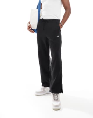 Pull&Bear STWD uncuffed joggers in black