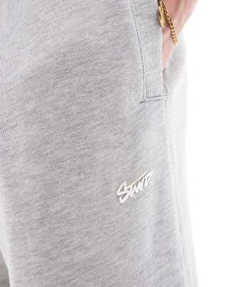 Pull&Bear STWD uncuffed joggers in Grey