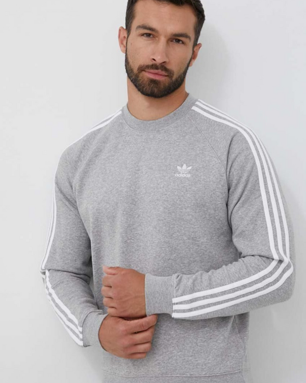 AD Essentials 3 Stripe Grey Sweatshirt