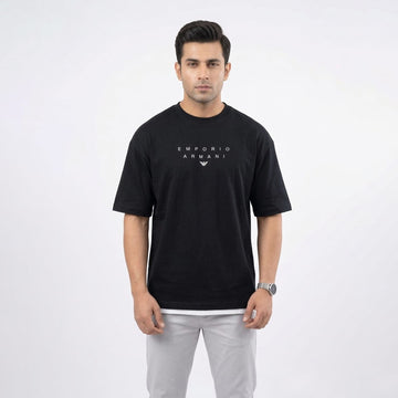 Armani Exchange Men's logo-embroidered T-Shirt Navy Blue