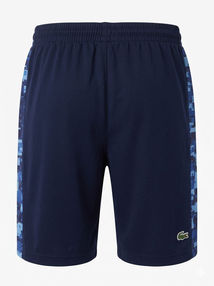Lacoste - Sport Tennis Side Line Regular Fit Shorts Pants Navy Blue