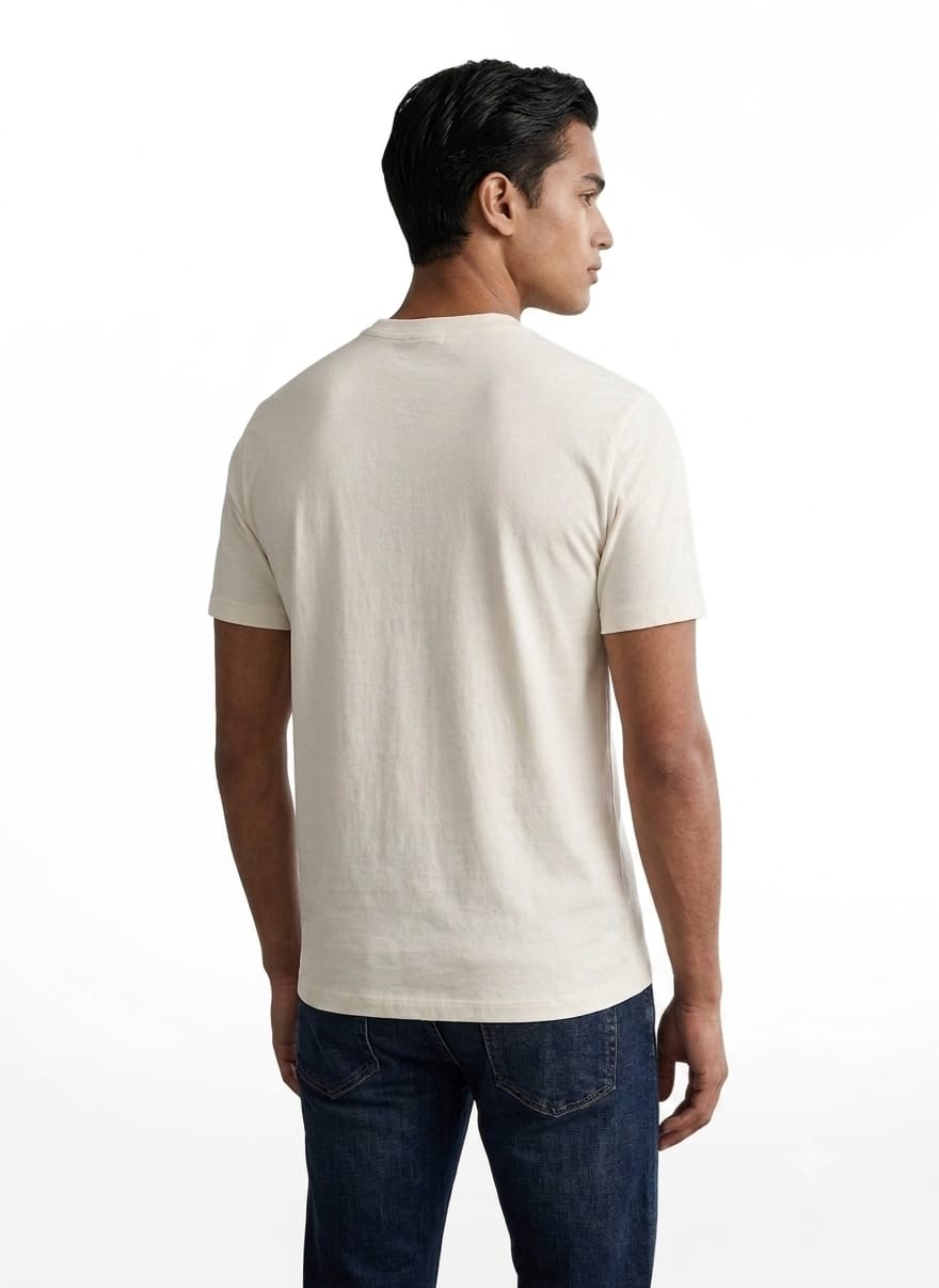 Armani Exchange logo-print short-sleeve T-shirt Creem White