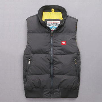A & F Down branded vest for men, women (Gray)