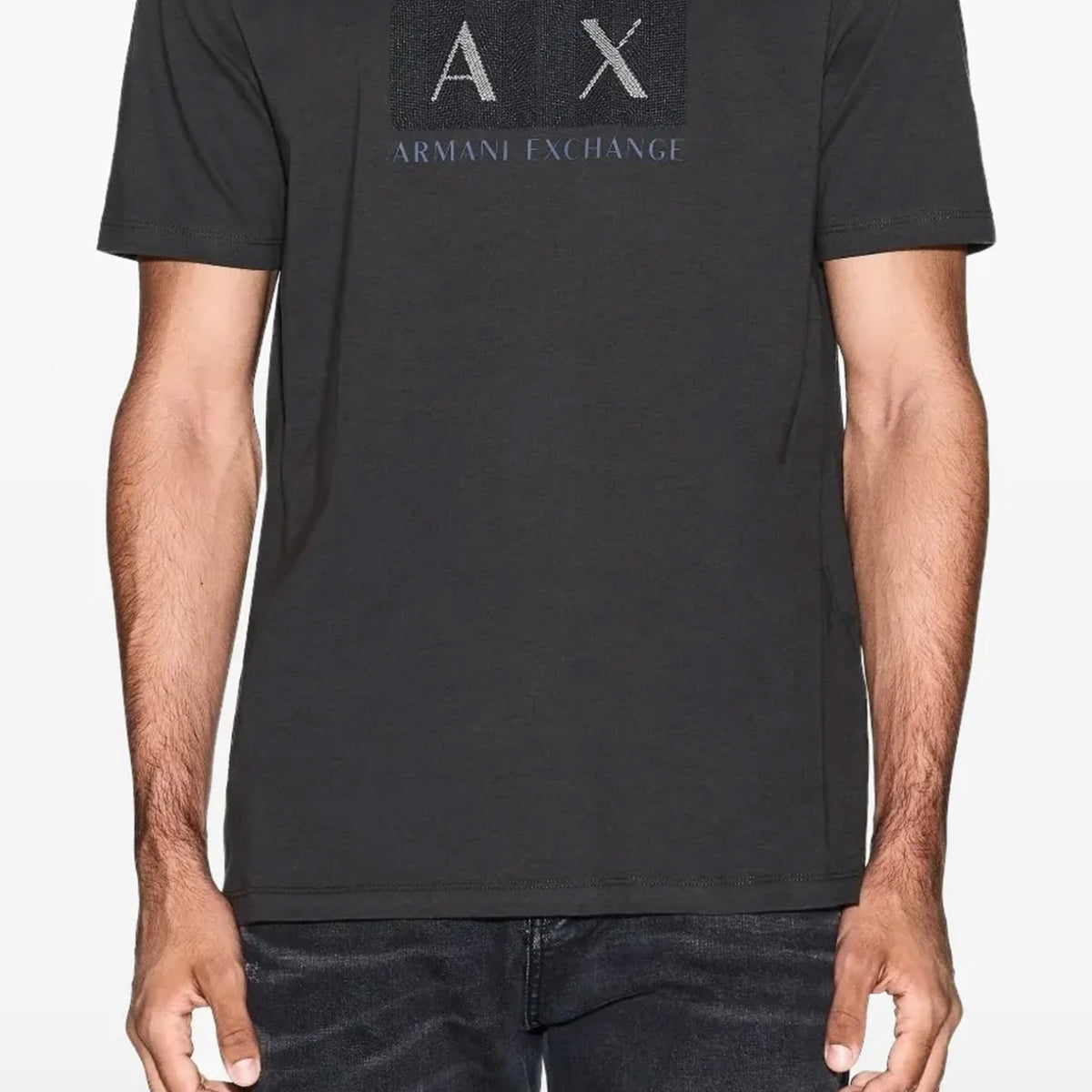 Armani Exchange logo-print short-sleeve T-shirt Black