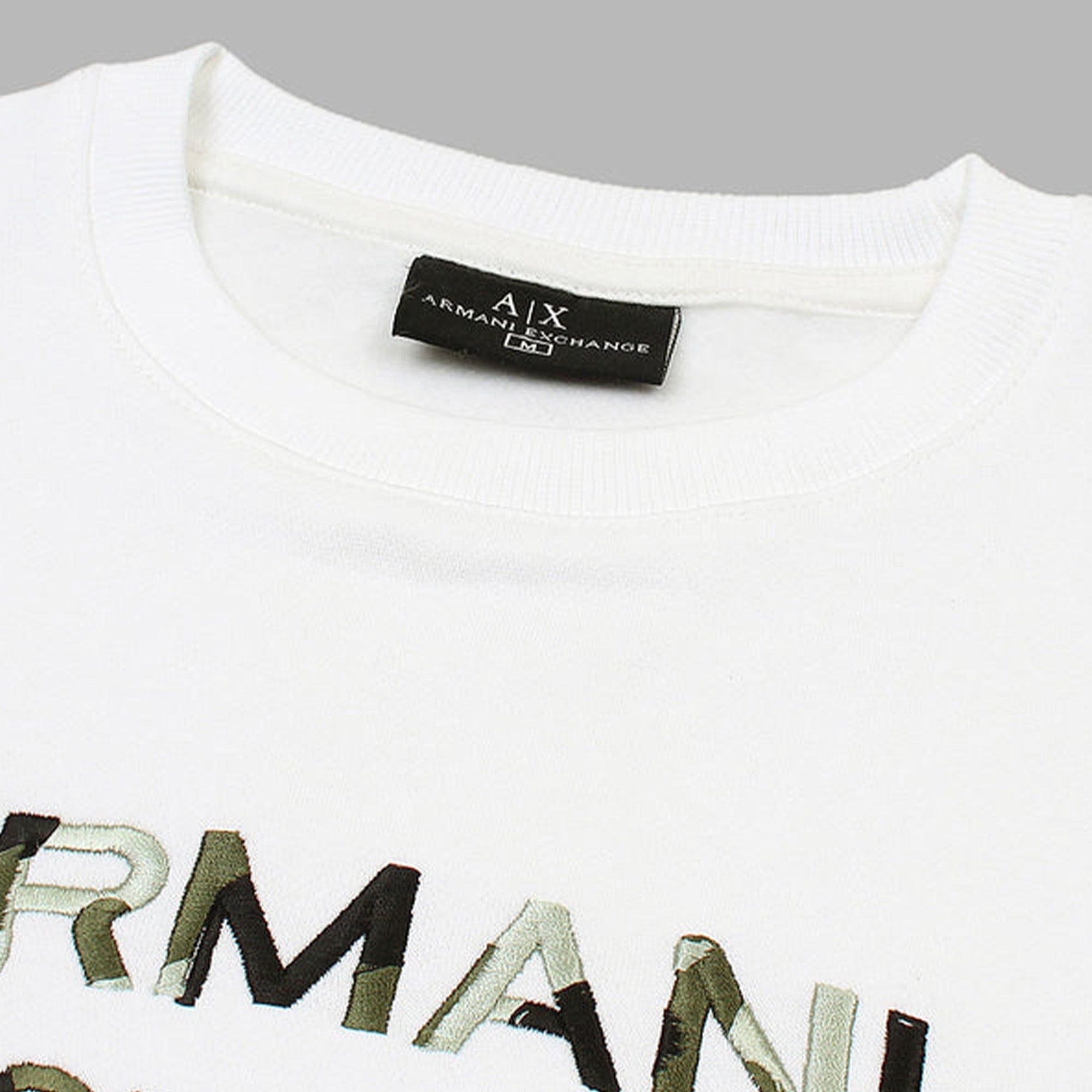 Exclusive A-X Camo Mens Sweat - White