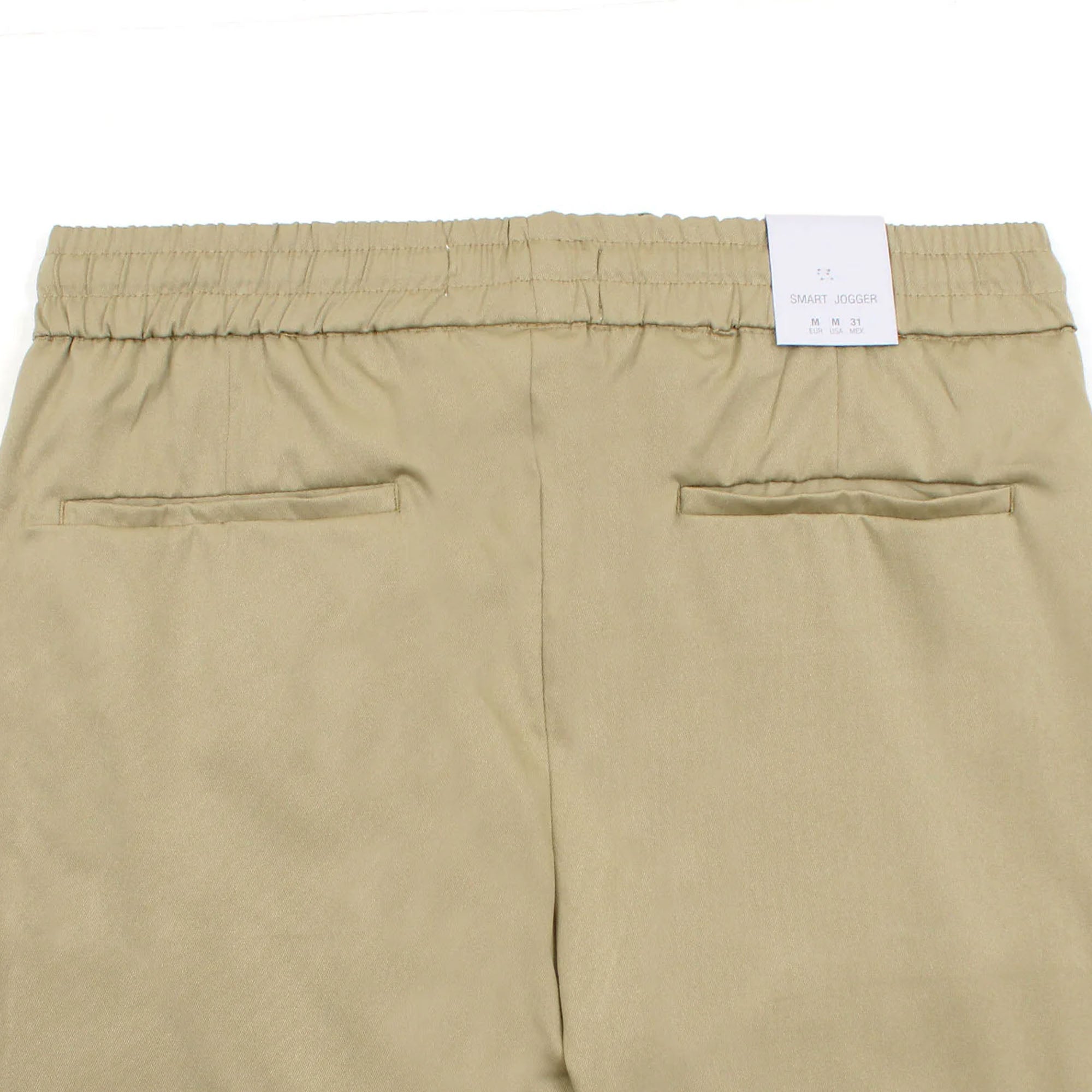 Zara MEN'S COMFORT JOGGER WAIST TROUSERS - BEIGE