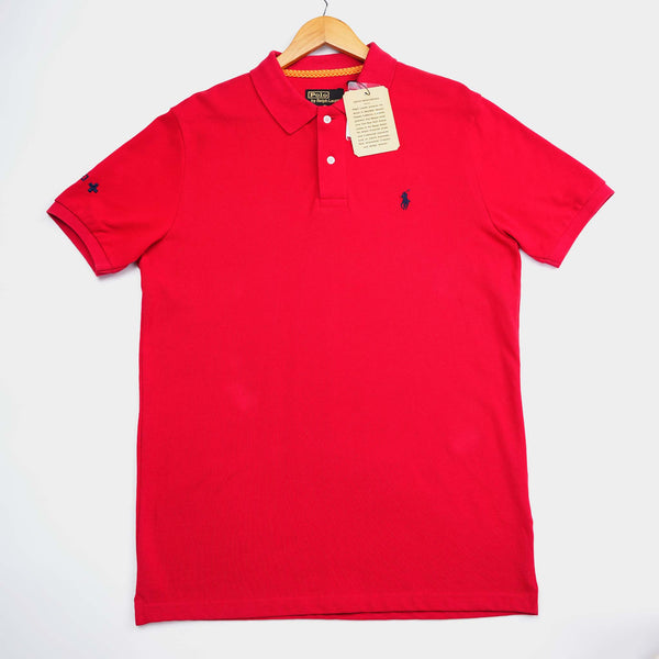 RL-Naiomi Classes Mesh Polo Red/Black Logo