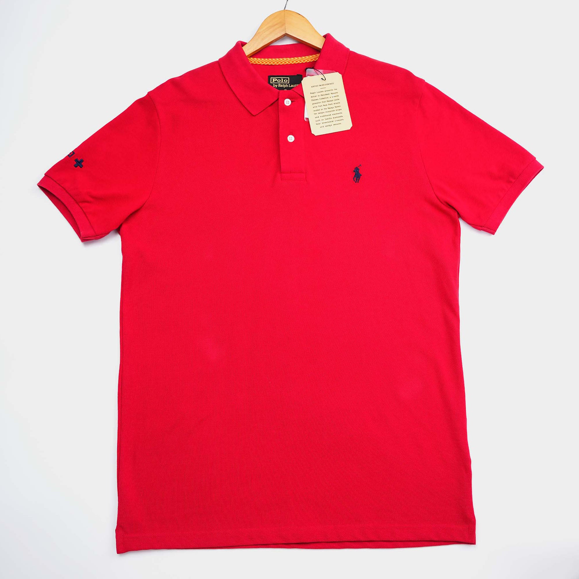 Ralph Lauren-Naiomi Classes Mesh Polo Red/Black Logo