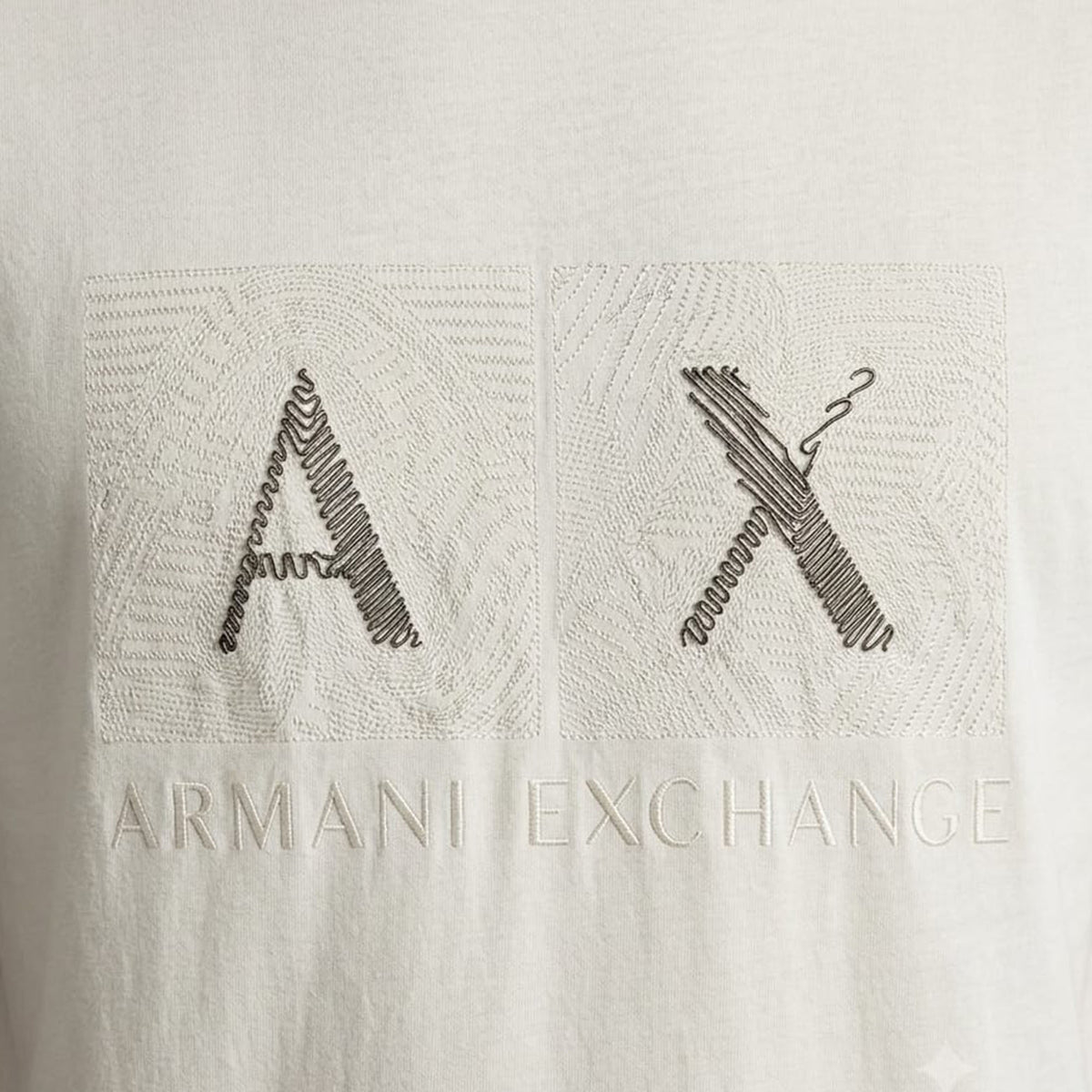 Armani Exchange logo-print short-sleeve T-shirt Creem White