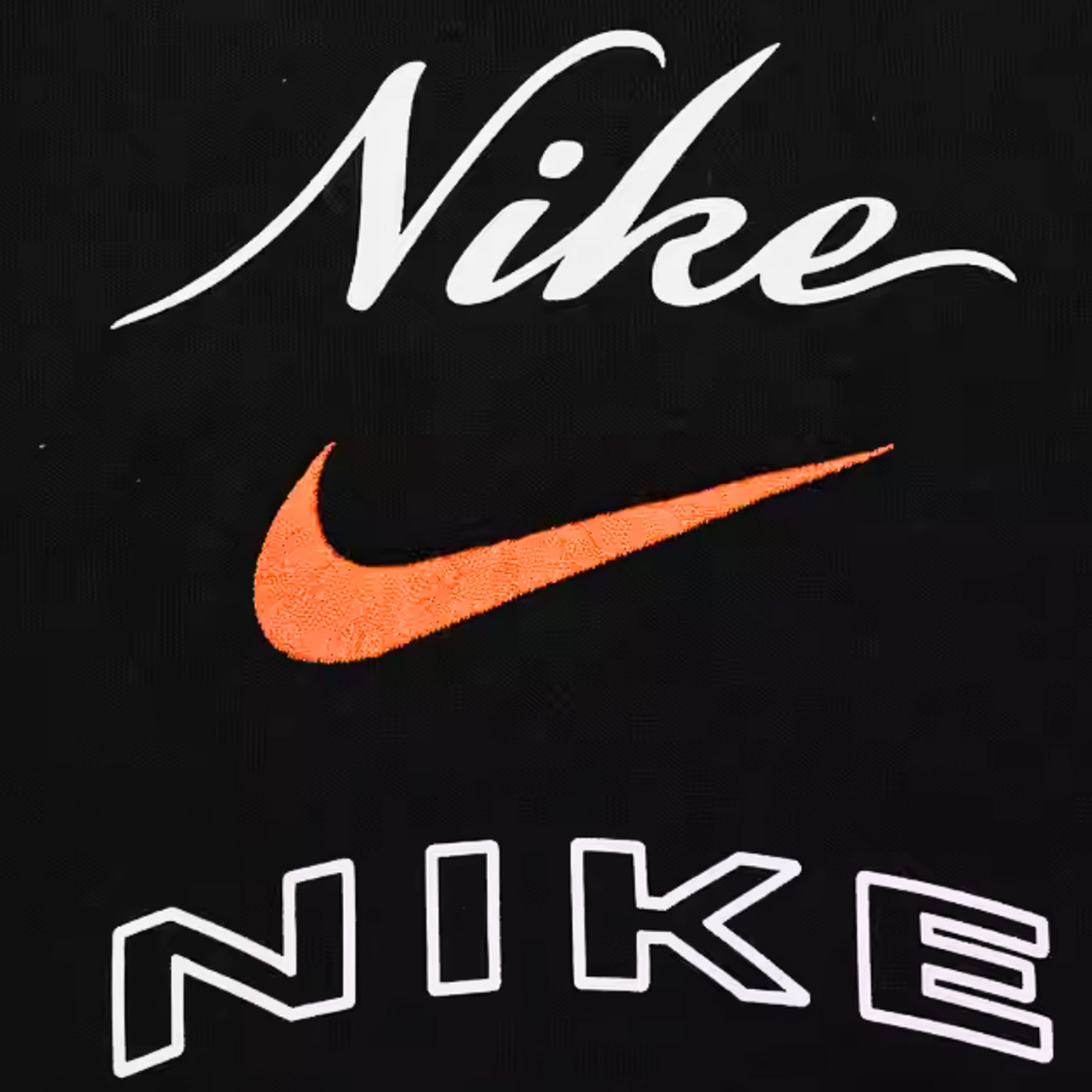 Nike Black Varsity Stacked Graphic Crewneck Success