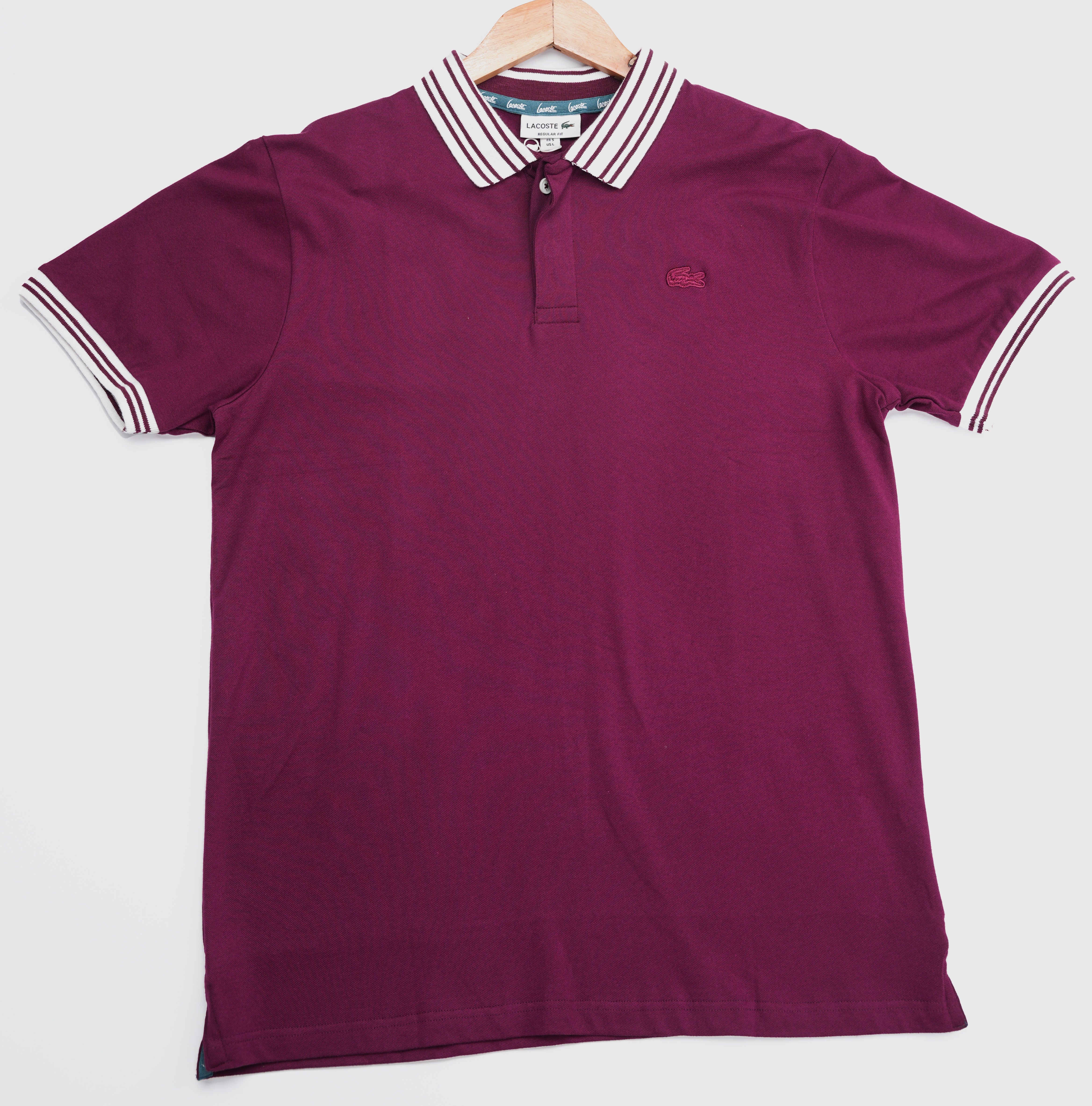 Lacoste-Regular Fit Mehroon Polo Shirt