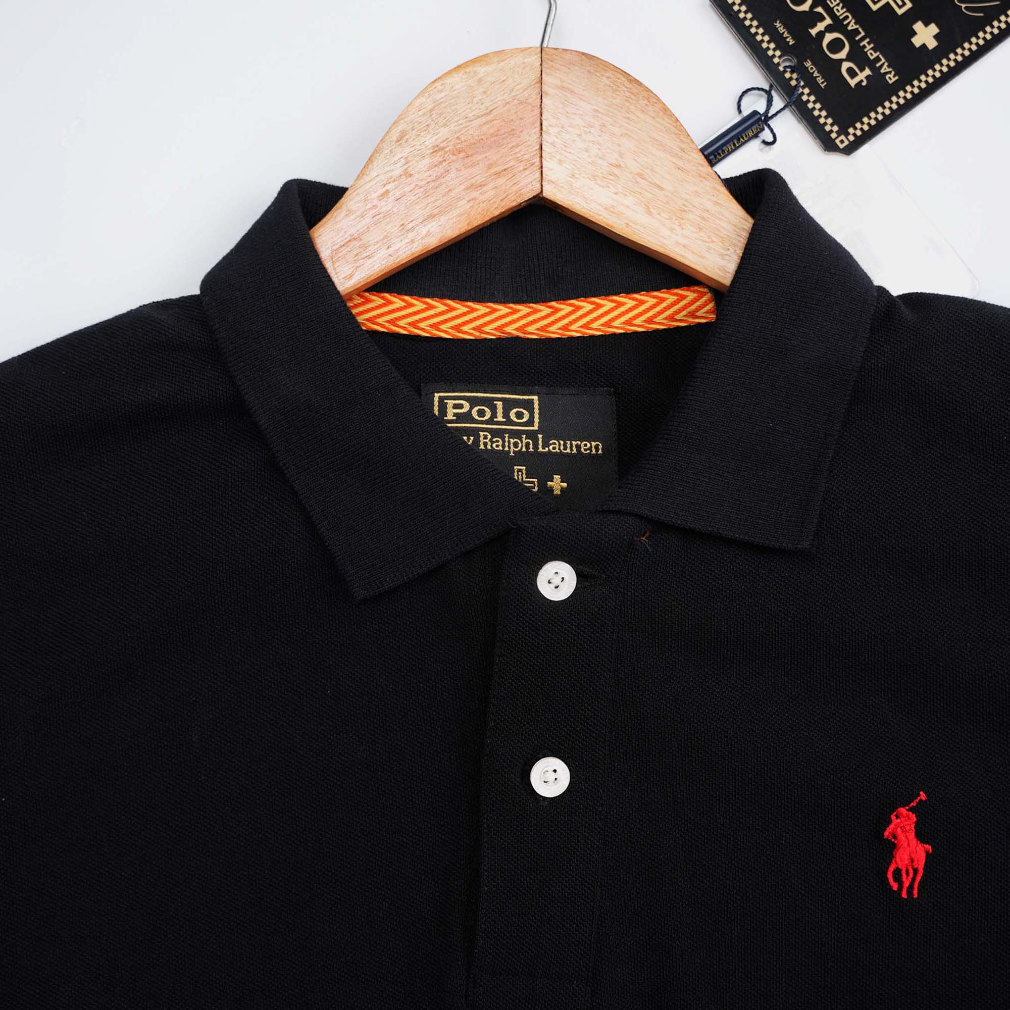 Ralph Lauren-Naiomi Classes Mesh Polo Shirt Black