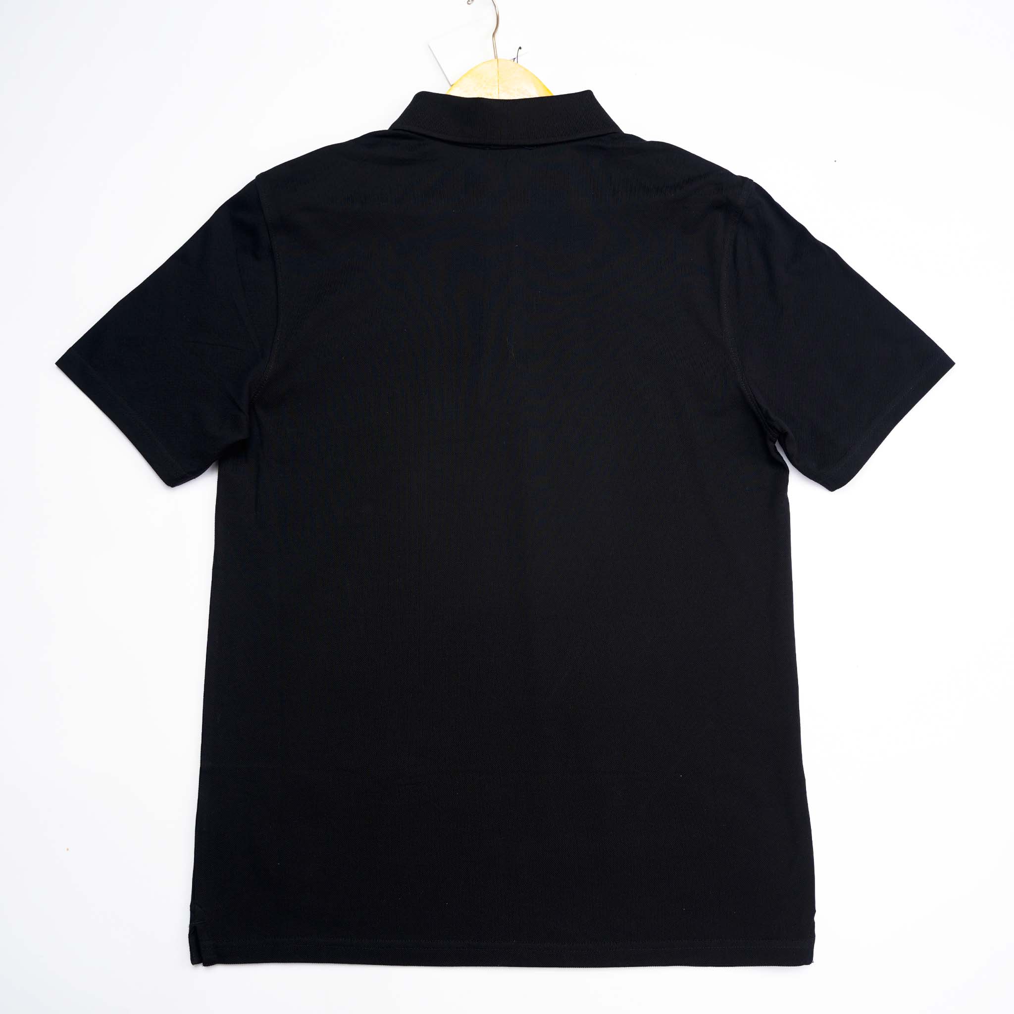 Balmain Embroidered Signature Zipped Polo Black/Green Logo