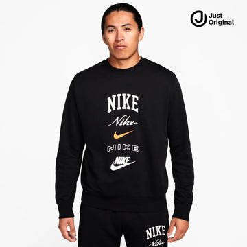Nike Black Varsity Stacked Graphic Crewneck Success